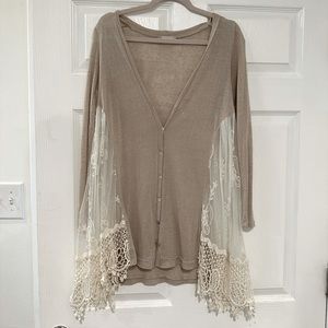 The coziest lace sweater EVER!